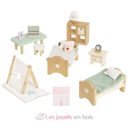 Childrens Bedroom set for dolls house TV-ME061 Le Toy Van 1