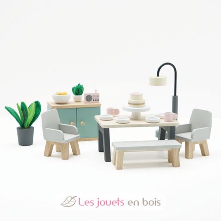 Dining room set for dolls house TV-ME056 Le Toy Van 2