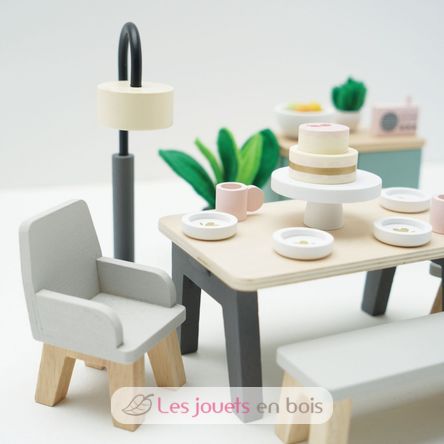 Dining room set for dolls house TV-ME056 Le Toy Van 6