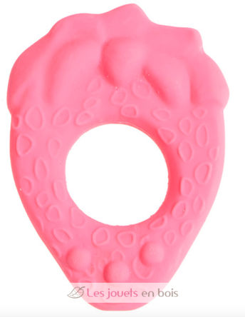 Rubber teething ring - strawberry LA00519 Lanco Toys 1