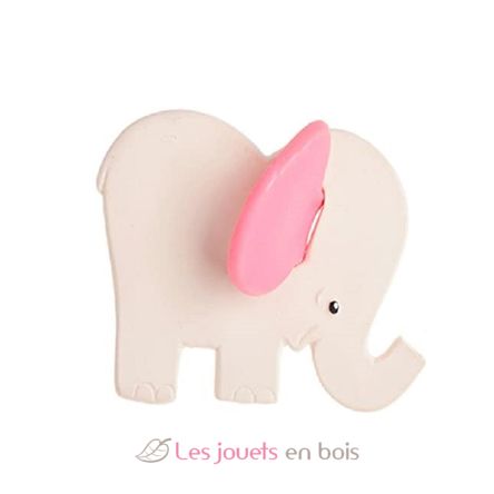 Rubber teething ring - Elephant pink LA01237rose Lanco Toys 1