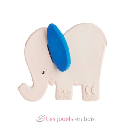 Rubber teething ring - Elephant blue LA01237bleu Lanco Toys 1