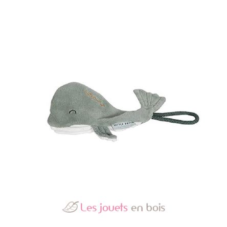 Pacifier clip Whale - Ocean Mint LD4829 Little Dutch 1