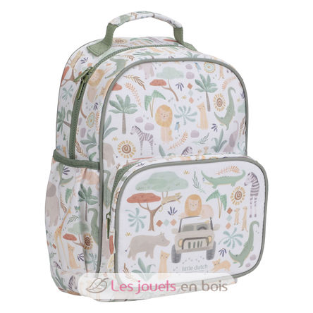 Large Backpack Safari Friends LD4920 Little Dutch 3