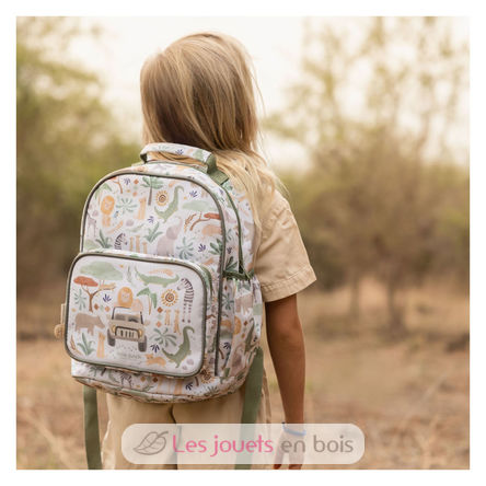 Large Backpack Safari Friends LD4920 Little Dutch 2