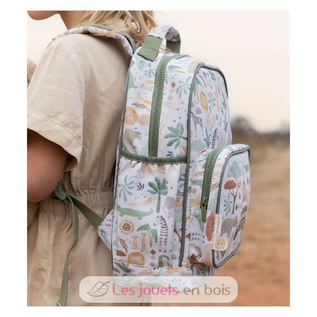 Large Backpack Safari Friends LD4920 Little Dutch 7