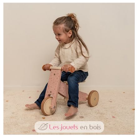 Wooden tricycle pink LD7123 Little Dutch 3