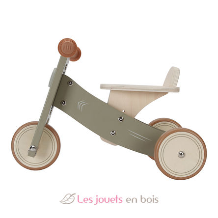 Wooden tricycle olive green LD7124 Little Dutch 2