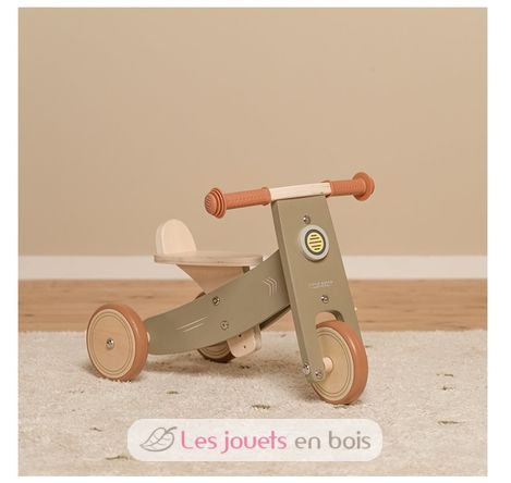 Wooden tricycle olive green LD7124 Little Dutch 7