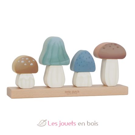 Stacking puzzle mushrooms Forest Friends LD7230 Little Dutch 1