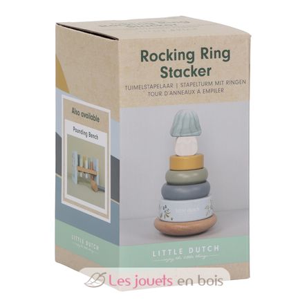 Rocking ring stacker in wood Forest Friends LD7242 Little Dutch 8