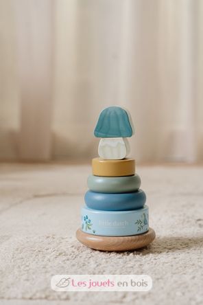 Rocking ring stacker in wood Forest Friends LD7242 Little Dutch 6