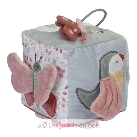 Soft activity cube Flowers Butterflies LD8709 Little Dutch 1