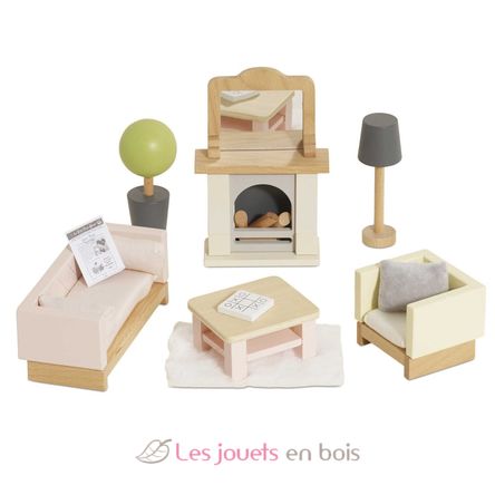 Living room set for dolls house TV-ME058 Le Toy Van 1