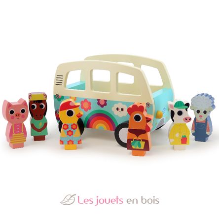 Van with animals sounds V7644 Vilac 4