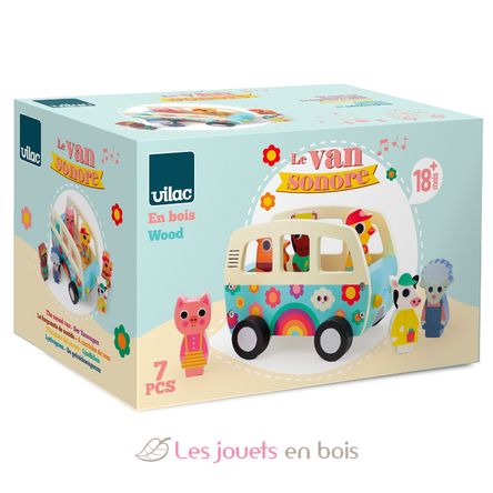 Van with animals sounds V7644 Vilac 6