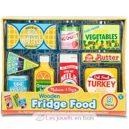 Fridge Food Set - Wooden Play Food M&D14076-4097 Melissa & Doug 2