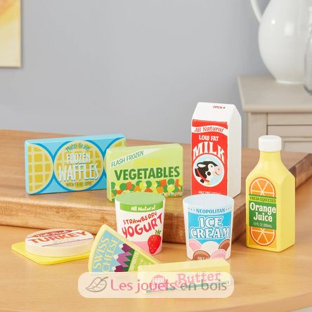 Fridge Food Set - Wooden Play Food M&D14076-4097 Melissa & Doug 5