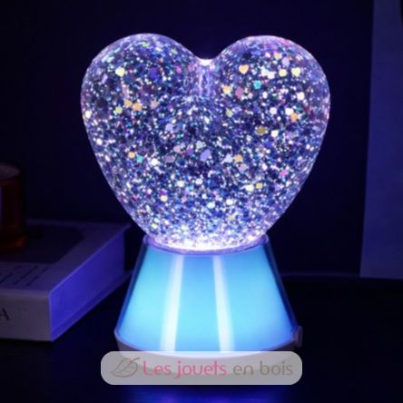Heart Magic Glow glitter lamp LL-GLOWHEART Little L 4