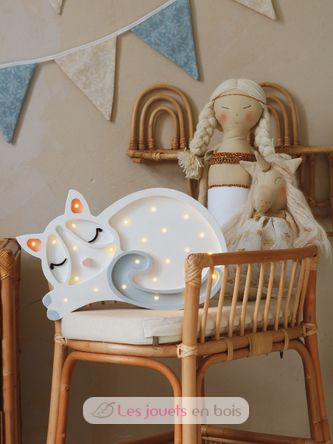 Little Lights Cat Lamp White LL003-001 Little Lights 6