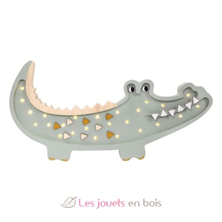 Little Lights Crocodile Lamp Pastel Khaki LL052-376 Little Lights 1