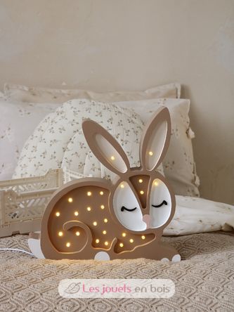 Little Lights Bunny Lamp Chocolate LL008-467 Little Lights 7