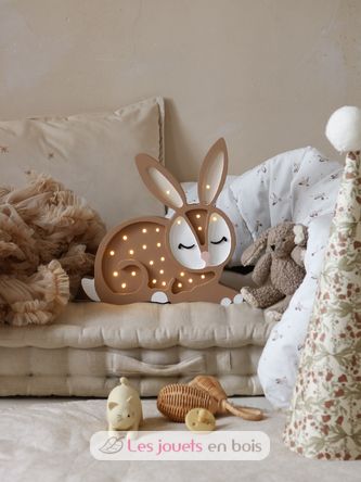 Little Lights Bunny Lamp Chocolate LL008-467 Little Lights 8