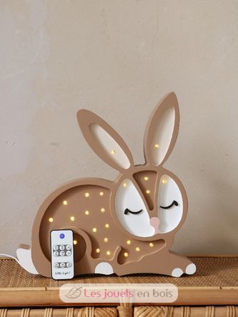 Little Lights Bunny Lamp Chocolate LL008-467 Little Lights 5