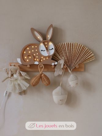 Little Lights Bunny Lamp Chocolate LL008-467 Little Lights 6