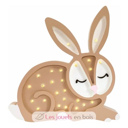 Little Lights Bunny Lamp Chocolate LL008-467 Little Lights 1