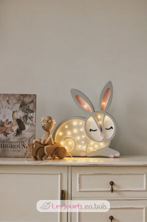 Little Lights Bunny Lamp Light Gray LL008-500 Little Lights 2