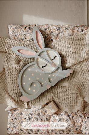 Little Lights Bunny Lamp Light Gray LL008-500 Little Lights 3