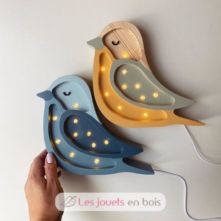 Little Lights Bird Lamp Denim LL054-436 Little Lights 2