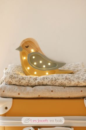 Little Lights Bird Lamp Khaki Mustard LL054-398 Little Lights 8