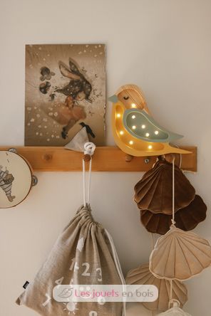 Little Lights Bird Lamp Khaki Mustard LL054-398 Little Lights 3