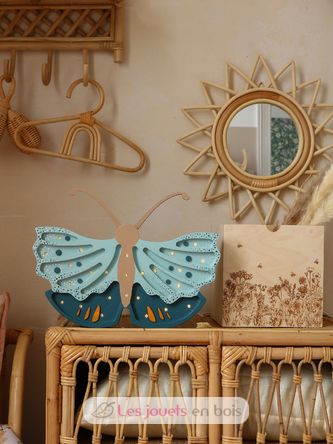 Little Lights Butterfly Lamp Daisy Blue LL073-364 Little Lights 5