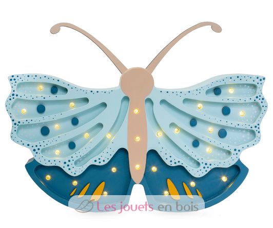 Little Lights Butterfly Lamp Daisy Blue LL073-364 Little Lights 1