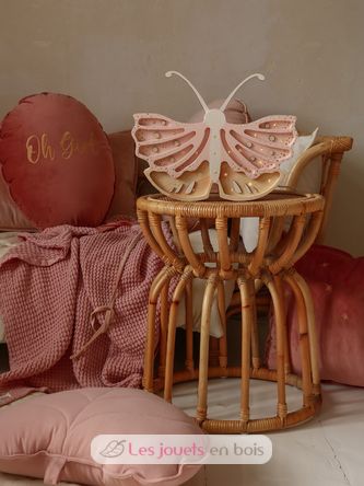 Little Lights Butterfly Lamp Strawberry Cream LL073-206 Little Lights 3