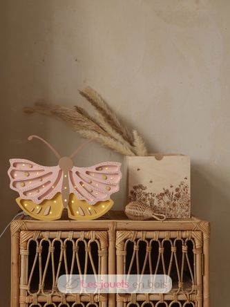 Little Lights Butterfly Lamp Honey Rose LL073-398 Little Lights 2