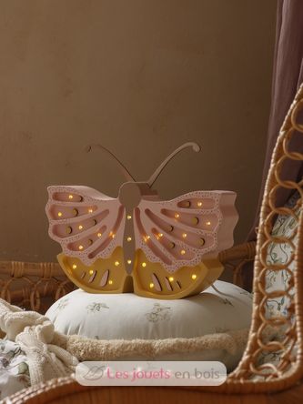 Little Lights Butterfly Lamp Honey Rose LL073-398 Little Lights 6