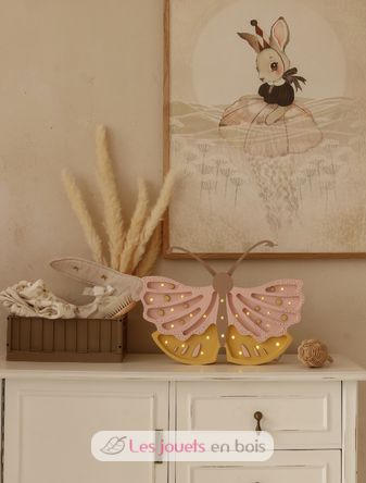 Little Lights Butterfly Lamp Honey Rose LL073-398 Little Lights 7