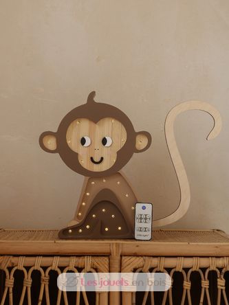 Little Lights Monkey Lamp Jungle Brown LL070-467 Little Lights 3