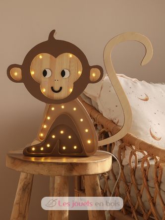 Little Lights Monkey Lamp Jungle Brown LL070-467 Little Lights 4