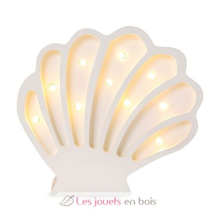 Little Lights Seashell Lamp Pearl White LL082-001 Little Lights 1