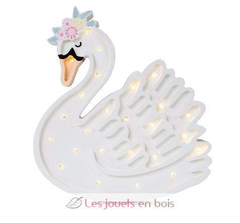 Little Lights Swan Lamp Lake Flower White LL050-001 Little Lights 1