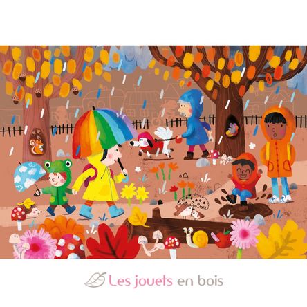 Wooden puzzle book The 4 seasons V7911 Vilac 4