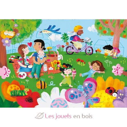 Wooden puzzle book The 4 seasons V7911 Vilac 5