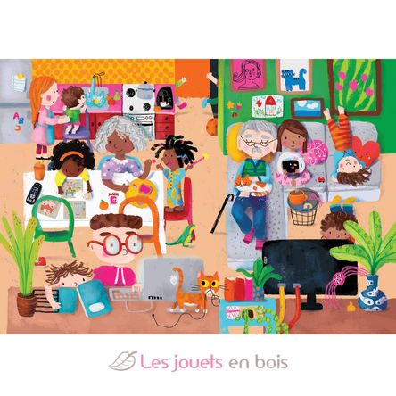 Wooden puzzle book Activities V7910 Vilac 4