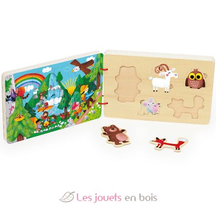 Wooden puzzle book The journey V7912 Vilac 2
