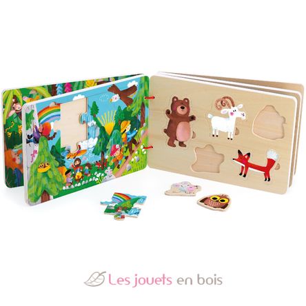 Wooden puzzle book The journey V7912 Vilac 3